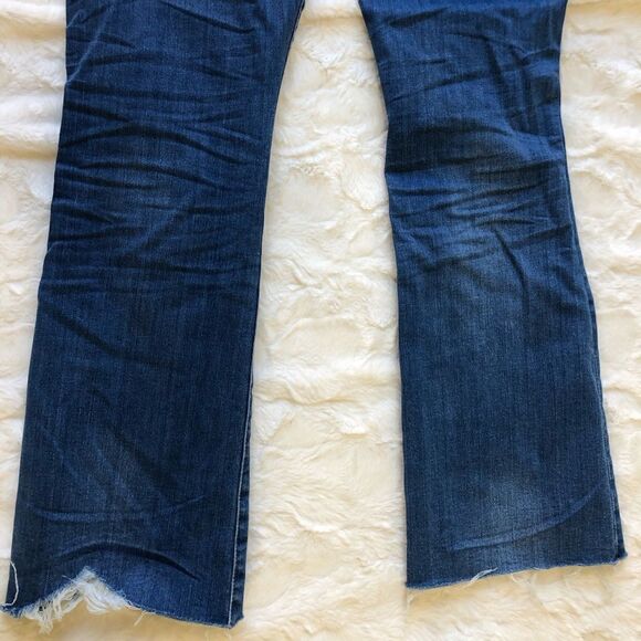 Madewell Distressed Cali Demi-Boot Denim Cropped Jeans - Women’s 24 - Picture 6 of 10